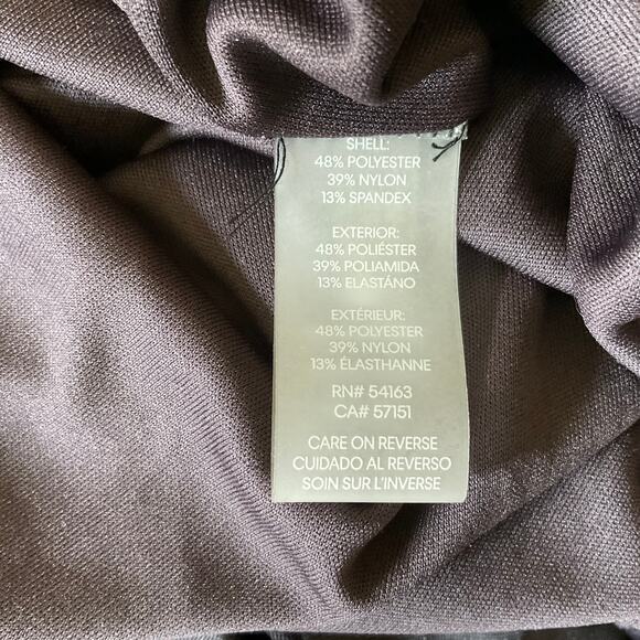 Calvin Klein Velvet Polka Dot Fit and Flare Midi Cocktail Dress Gray Size 10 - Picture 12 of 14